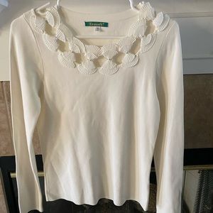 NWOT Leonard’s Beautiful Women Sweater Blouse